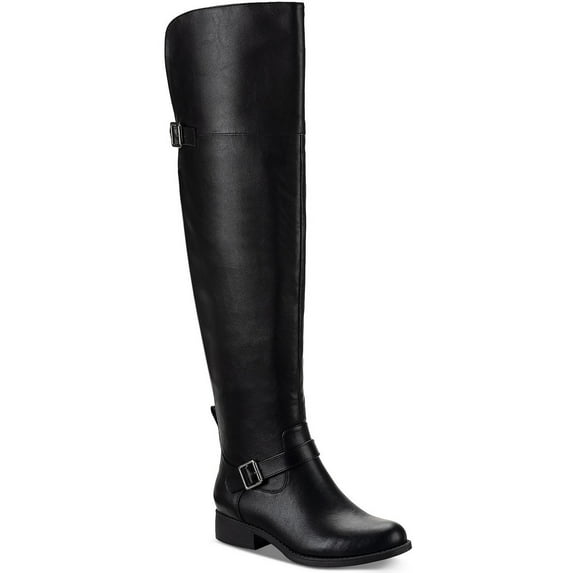 Sun + Stone Womens AnyaaWC Faux Leather Tall Over-The-Knee Boots