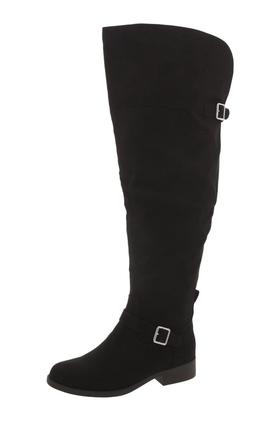Womens AnyaaWC Faux Leather Over-The-Knee Boots