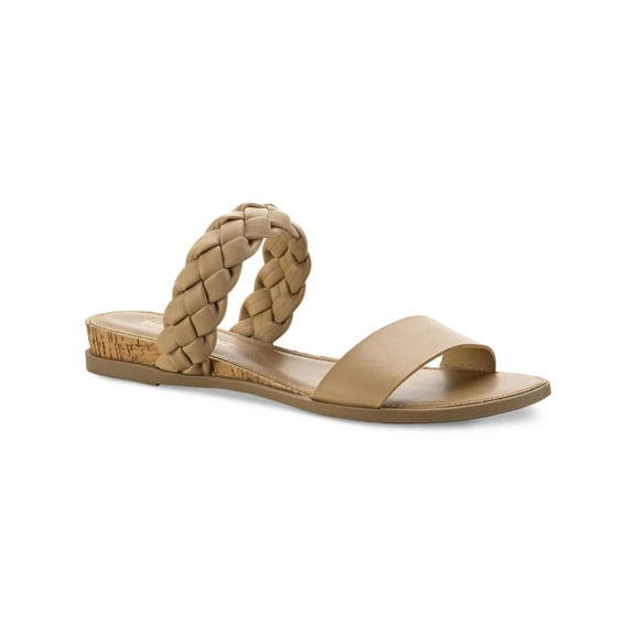 Sun + Stone Womens Braided Open Toe Slide Sandals