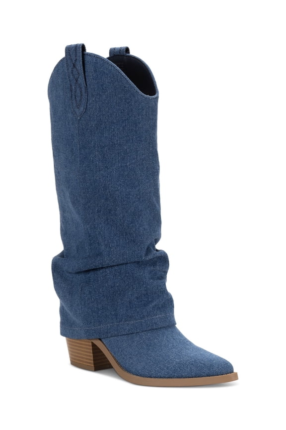 Sun Stone Womens Bryynn Western Boots Denim 7.5M