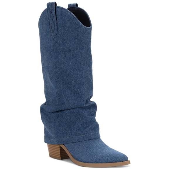 Sun Stone Womens Bryynn Western Boots Denim 7M