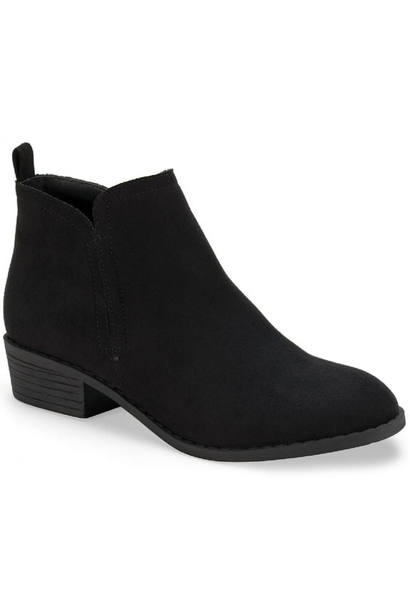 Womens Cadee Faux Leather Zipper Ankle Boots