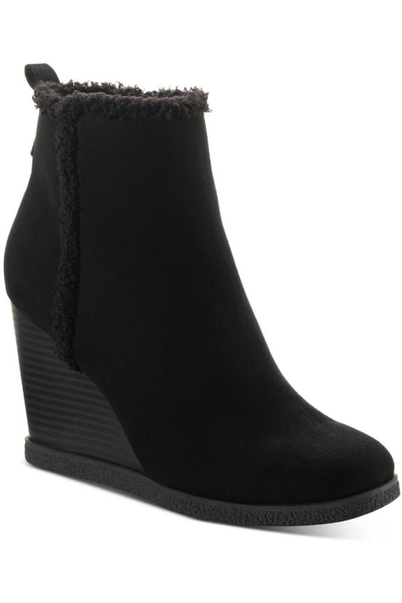 Womens Camillia F Faux Suede Ankle Wedge Boots