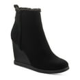 thumbnail image 1 of Sun + Stone Womens Camillia Zip up Platform Wedge Boots, 1 of 5