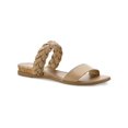 thumbnail image 1 of Sun + Stone Womens Easten Faux Leather Slip On Slide Sandals, 1 of 1