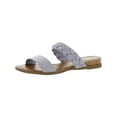 thumbnail image 1 of Sun + Stone Womens Easten Snake Print Slip On Slide Sandals, 1 of 3