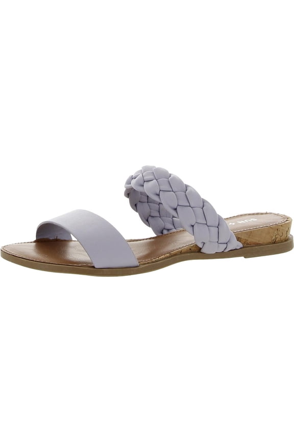Womens Easten Snake Print Slip On Slide Sandals