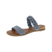 Sun + Stone Womens Eastend Braided Slide Sandals