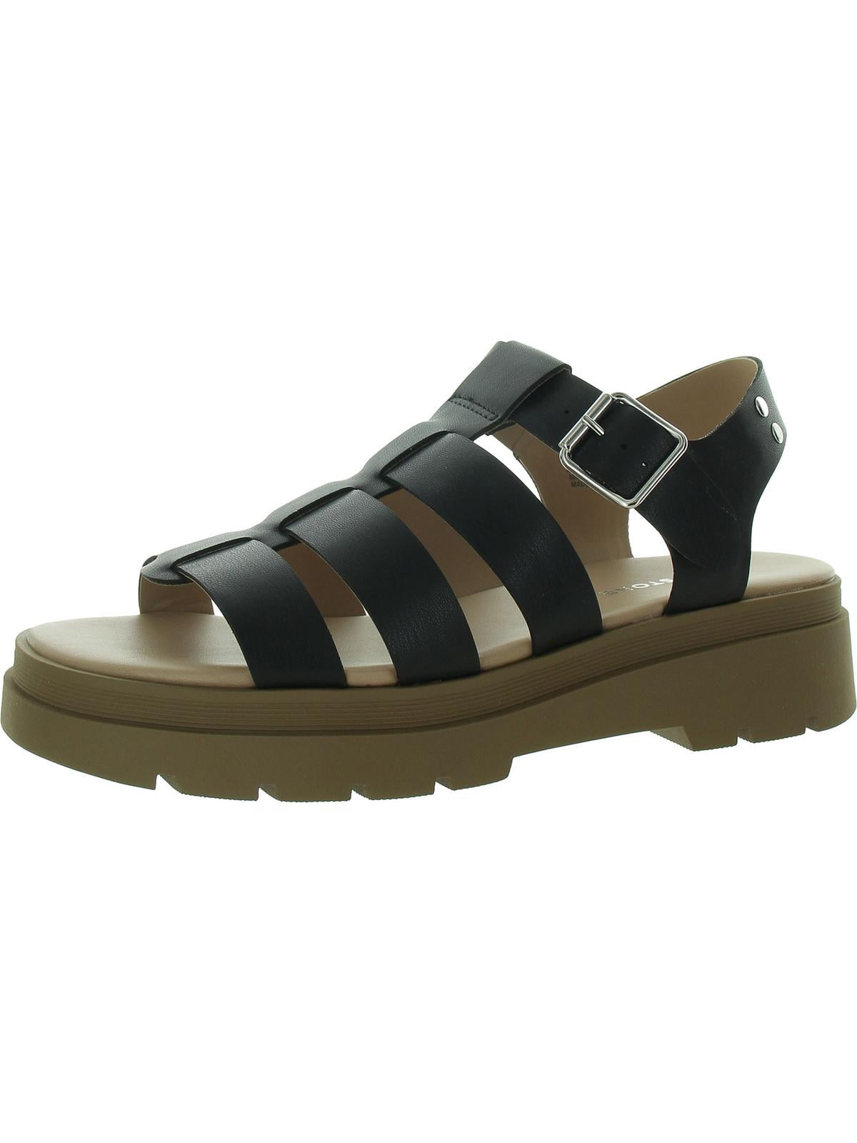 Sun Stone Womens Emmettt Strappy Open Toe Gladiator Sandals