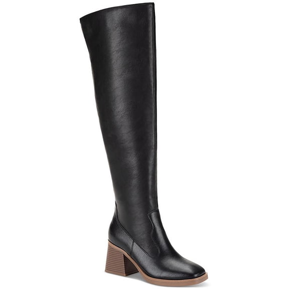 Sun   Stone Womens Faux Leather Tall Over-The-Knee Boots