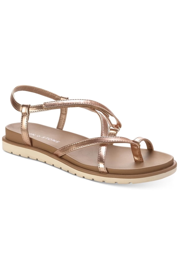Womens Juune Ankle Strap Flat Slingback Sandals