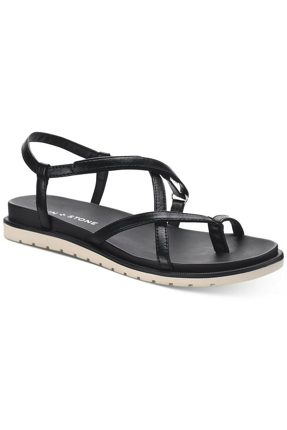 Womens Juune Strappy Faux Leather Slingback Sandals