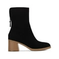 thumbnail image 1 of Sun + Stone Womens Lyraa Block Heel Laceless Ankle Boots, 1 of 2