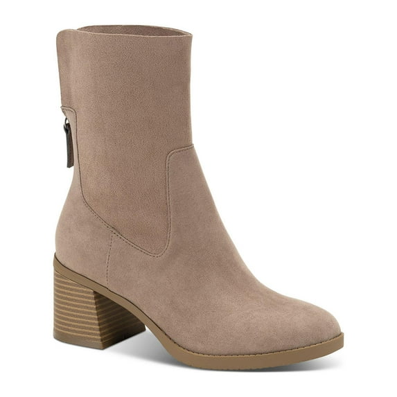 Sun + Stone Womens Lyraa Block Heel Laceless Ankle Boots