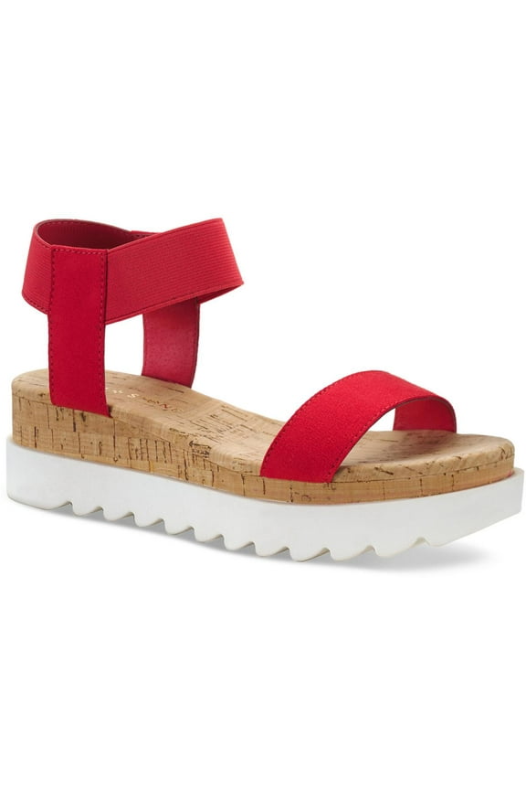 Womens Melanyy Slip On Open Toe Wedge Sandals