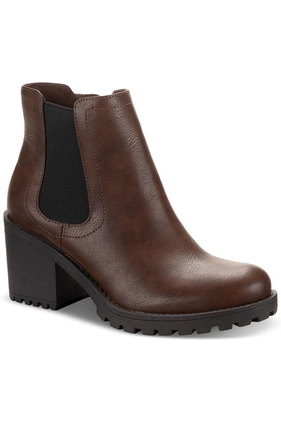 Women's Morghan Lug Sole Block-Heel Booties Size 9.5 M