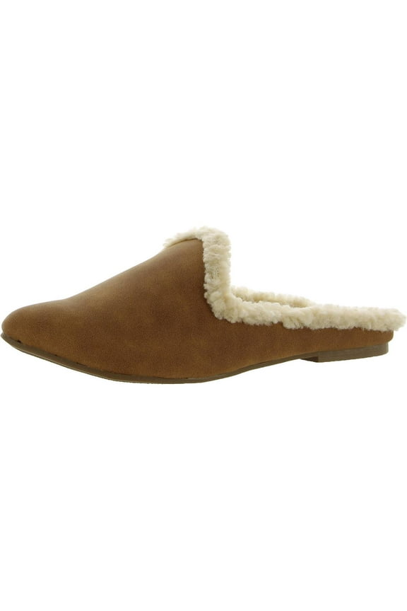 Womens NINNA Faux Suede Slip On Mules