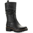 thumbnail image 1 of Sun + Stone Womens Nelliee Lug Sole Zipper Mid-Calf Boots, 1 of 5