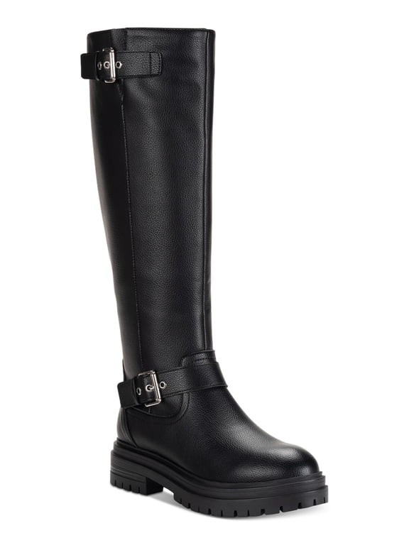 Sun Stone Womens Omegaa Moto Boots Black Smooth 7.5M