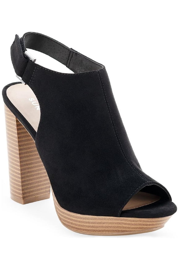 Womens Rebeccaa Microsuede Sling Back Heels