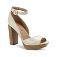 thumbnail image 1 of Sun + Stone Womens Reeta Faux Leather Stacked Platform Sandals, 1 of 3