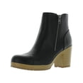 thumbnail image 1 of Sun + Stone Womens Rowaan Faux Leather Round Toe Ankle Boots, 1 of 3