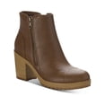 thumbnail image 1 of Sun + Stone Womens Rowaan Faux Leather Round Toe Ankle Boots, 1 of 3