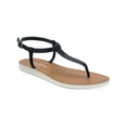 thumbnail image 1 of Sun + Stone Womens SSKRISTI Faux Leather STRAPPY Thong Sandals, 1 of 3