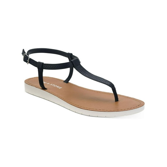 Sun + Stone Womens SSKRISTI Faux Leather STRAPPY Thong Sandals