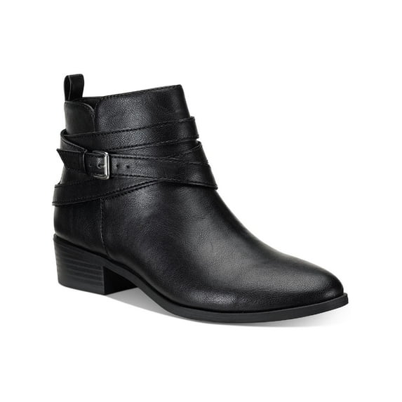 Sun + Stone Womens Saandisp Buckle Zip up Ankle Boots