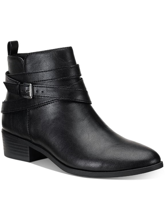 Womens Saandisp Buckle Zip up Ankle Boots