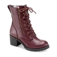 thumbnail image 1 of Sun + Stone Womens Sloanie Faux Leather Lace-Up Booties, 1 of 5