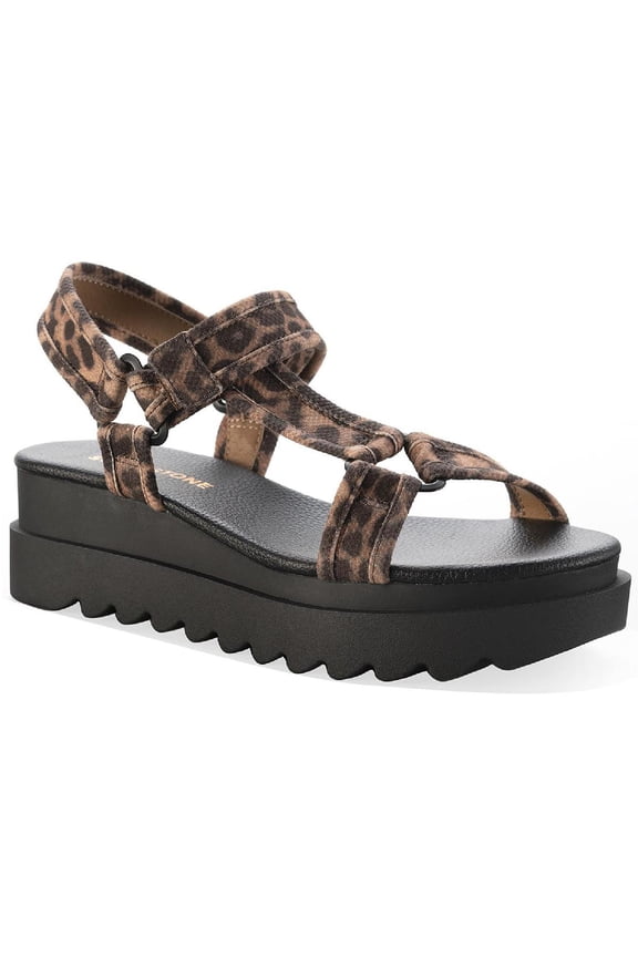 Womens Staciif Ankle Strap Open Toe Platform Sandals