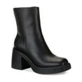 thumbnail image 1 of Sun + Stone Womens TIANNA Faux Leather Zipper Mid-Calf Boots, 1 of 1