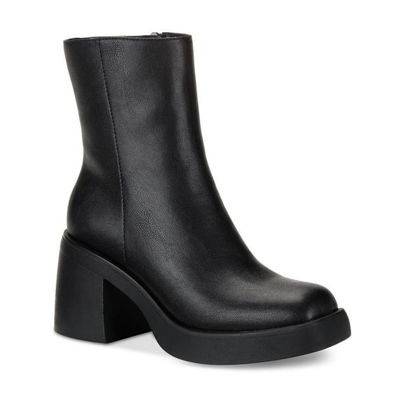 Sun   Stone Womens TIANNA Faux Leather Zipper Mid-Calf Boots