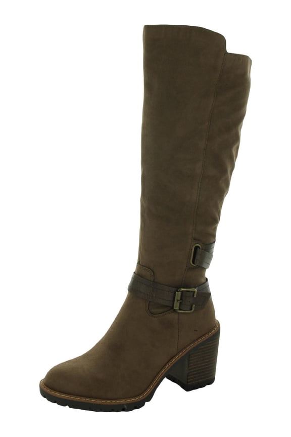 Womens Viviaan Zip up Buckle Knee-High Boots
