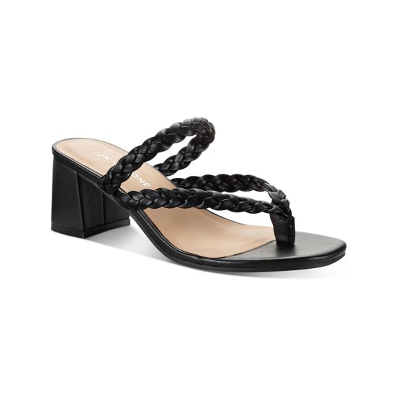 Sun + Stone Womens Winnie Braided Slip On Slide Sandals