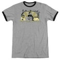 thumbnail image 1 of Sun Sun Record Company Adult Ringer T-Shirt Heather Black, 1 of 1