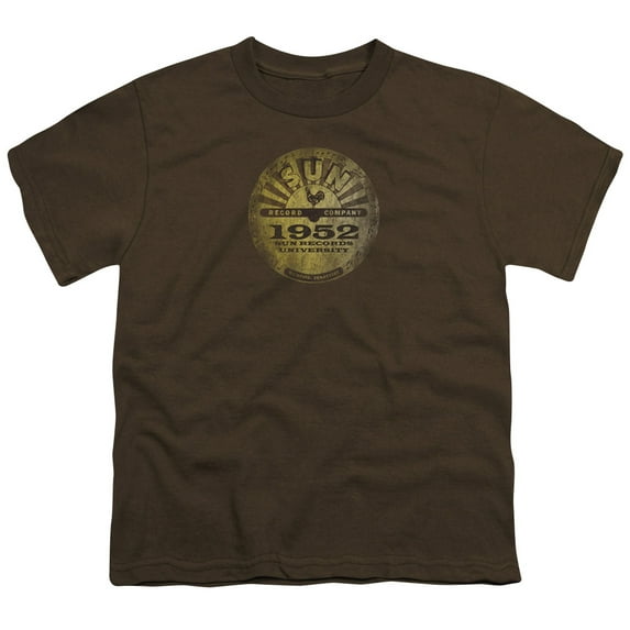 Sun Sun University Distressed S/S Youth 18/1 T-Shirt Coffee