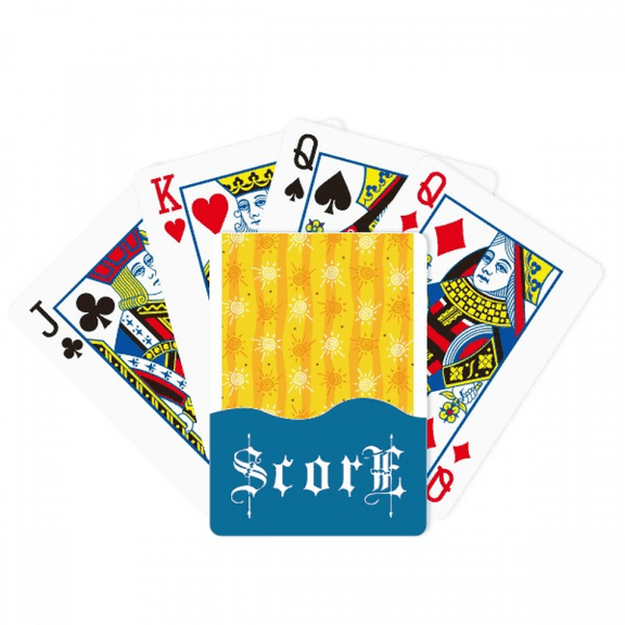 Sun Sunshine Hand Painting River Score Poker Playing Card Index Game