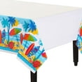 thumbnail image 1 of Sun & Surf Tropical Beach Summer Luau Party Decoration Plastic Tablecover, 1 of 1