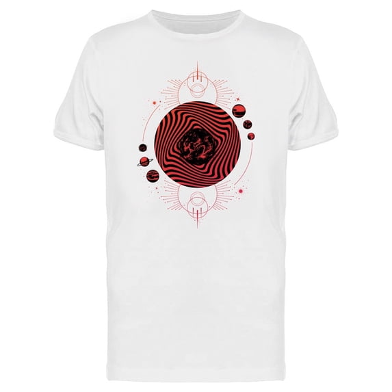 Sun Surreal Planets Geometrical Tee Men's -Image by Shutterstock
