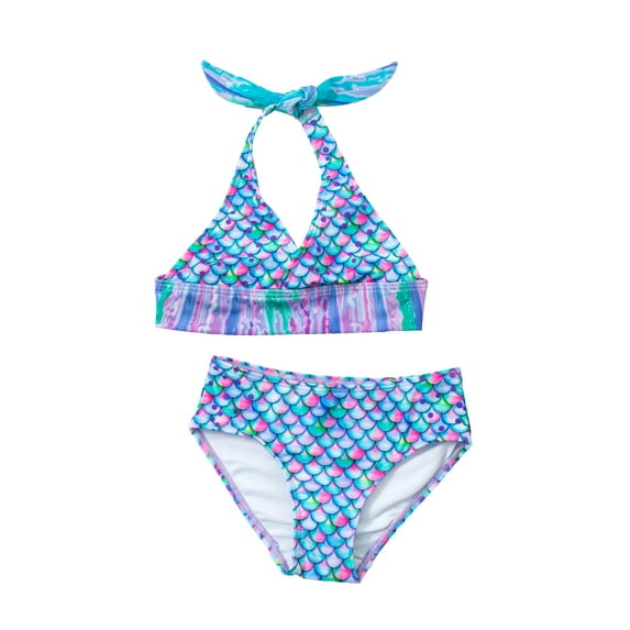 Sun Tail Mermaid Aurora Borealis Bikini, Teen/Adult Size Junior Small (Misses 4-6)