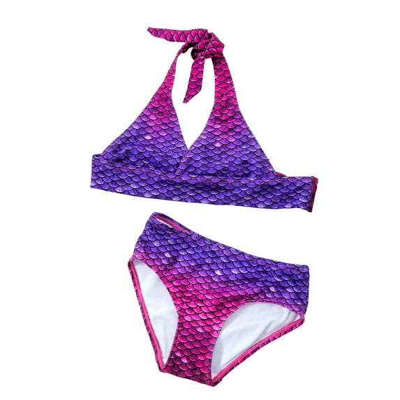 Sun Tail Mermaid Bali Blush Bikini, Size Child M (6/7)