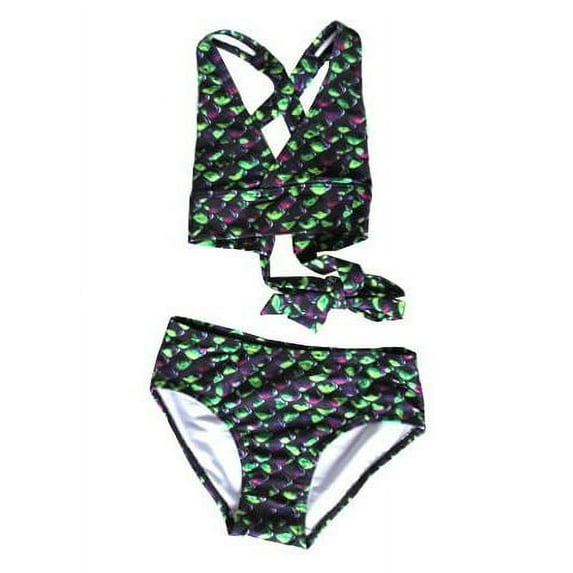 Sun Tail Mermaid Dragon Tail Bikini, Size Child XS (2T/3T)