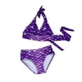 thumbnail image 1 of Sun Tail Mermaid Paradise Purple Bikini, Size Child L (8/10), 1 of 4