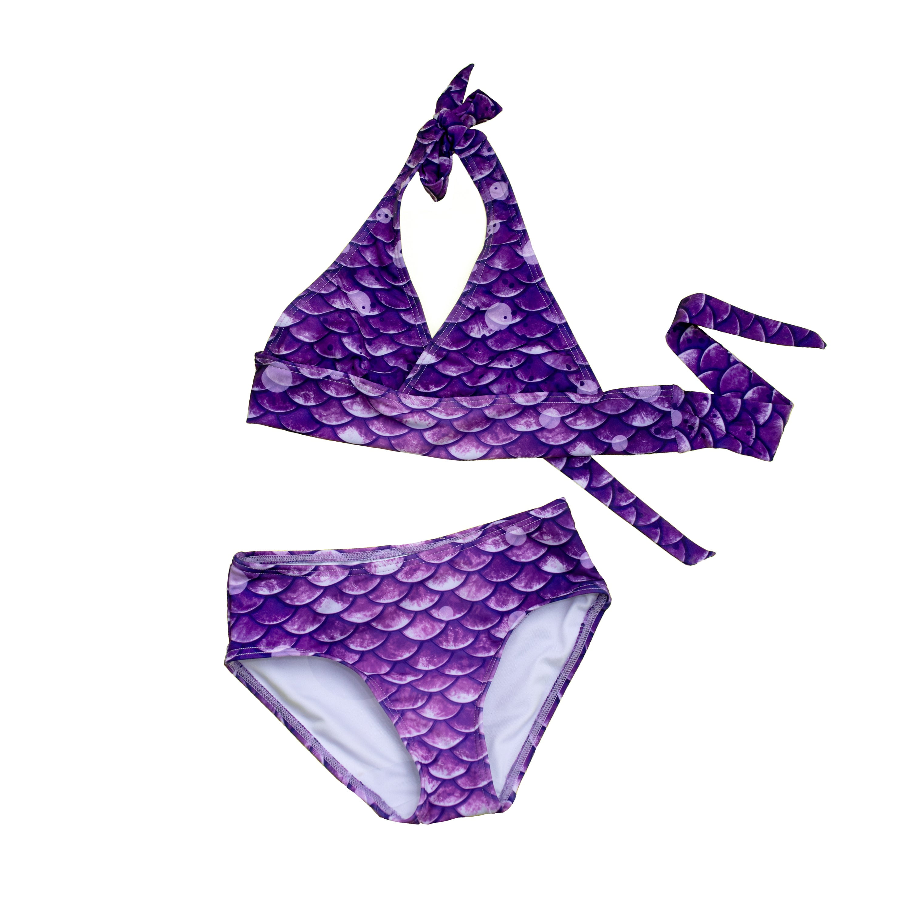 Sun Tail Mermaid Paradise Purple Bikini, Teen/Adult Size