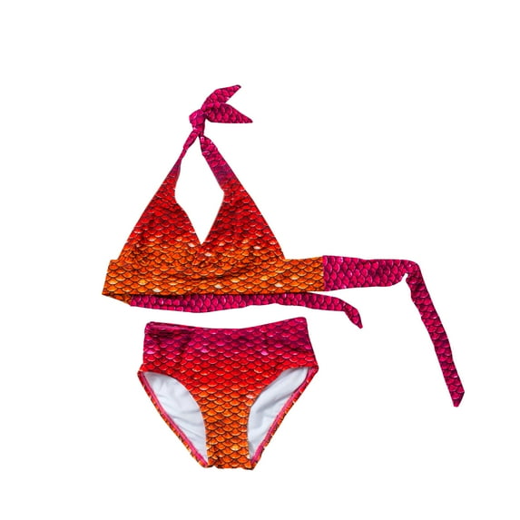 Sun Tail Mermaid Tiger Queen Bikini, Size Child M (6/7)