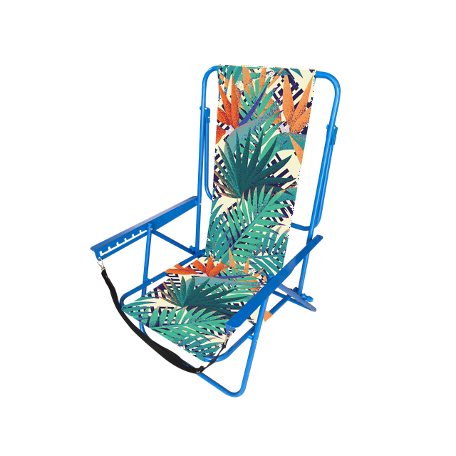 Sun Traders 7 Position Beach Chair with Carry Strap in Assorted Colors