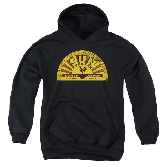 Sun - Traditional Logo - Youth Hooded Sweatshirt - Large